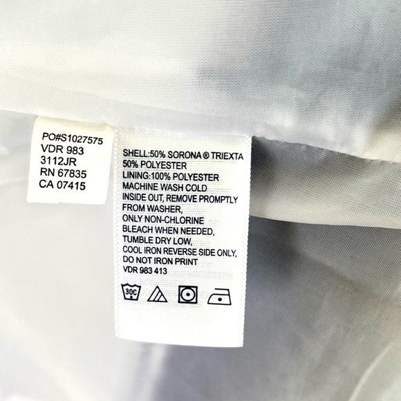 Nautica White Size Large Raincoat Windbreaker Jacket Long Sleeve Hood - Picture 9 of 13